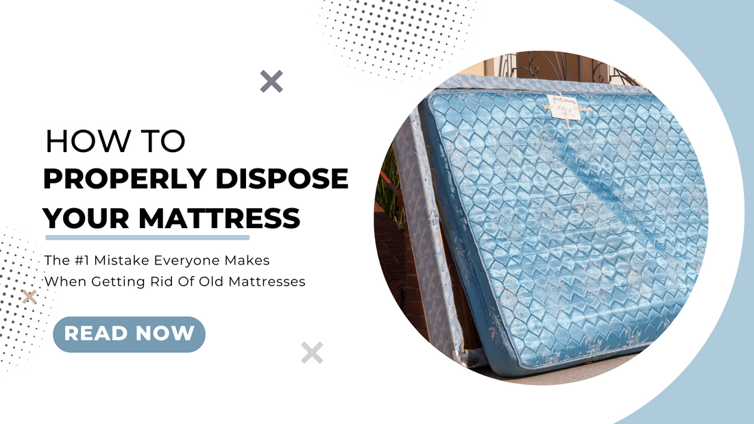 an old mattress and a box spring disposed of outside of a house, how to properly dispose of a mattress, The #1 Mistake Everyone Makes When Getting Rid Of Old Mattresses