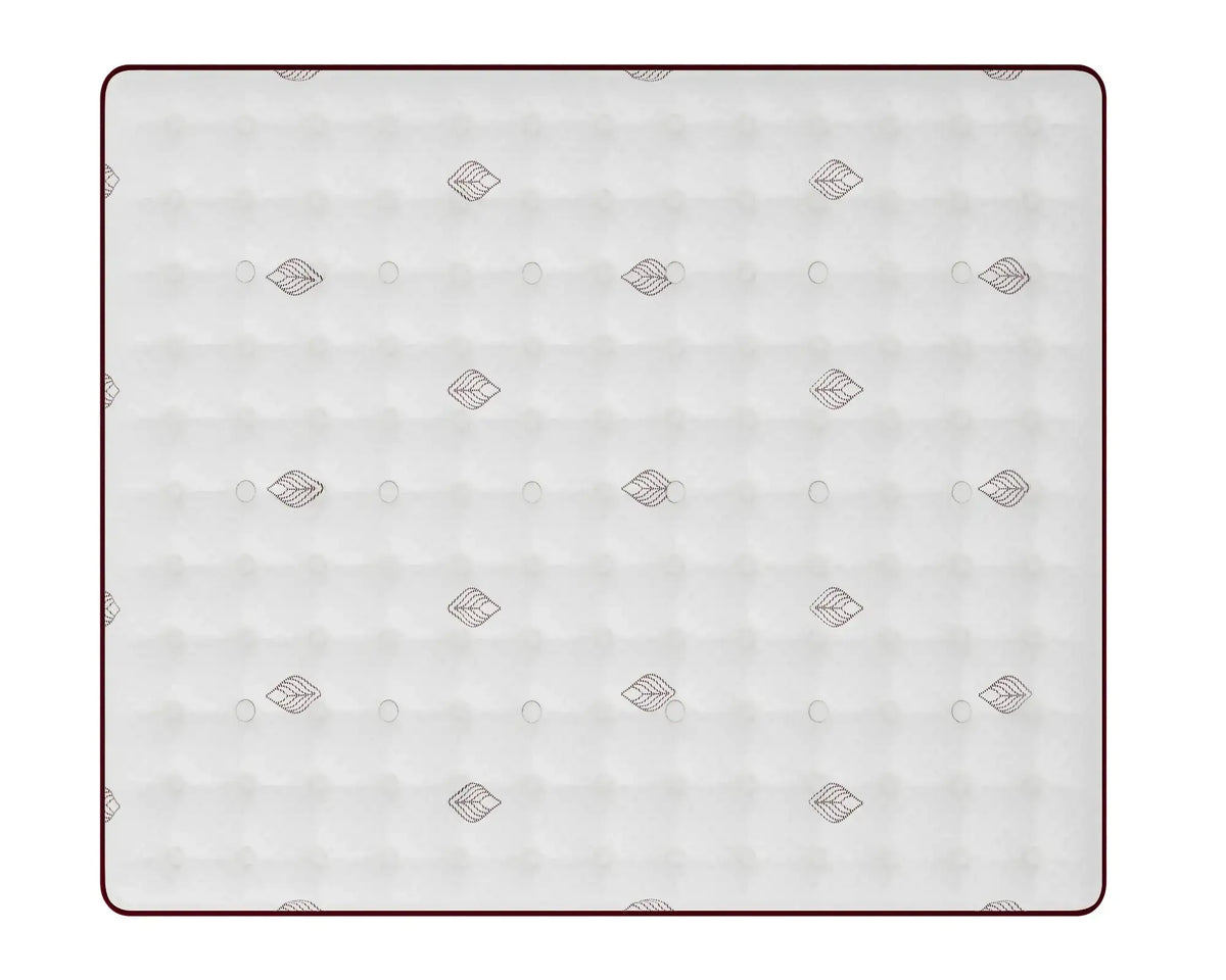 White top view Aireloom Extra Firm Vintage Reverie mattress with subtle pattern on a white background.