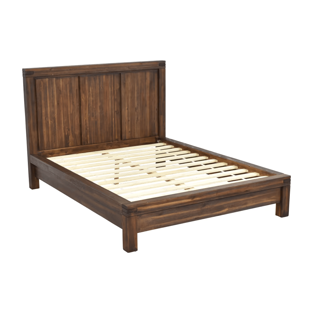 Prague Bourbon Solid Wood Bed - Mattressville