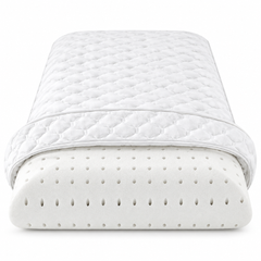 Unzipped Aireloom Nimbus Pillow showing open cell visco foam inside.