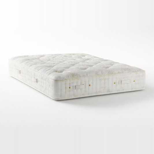 Hypnos Empress Two-Sided Mattress featuring hand-tufted design, horsehair, cotton, wool, silk, and premium damask fabric.