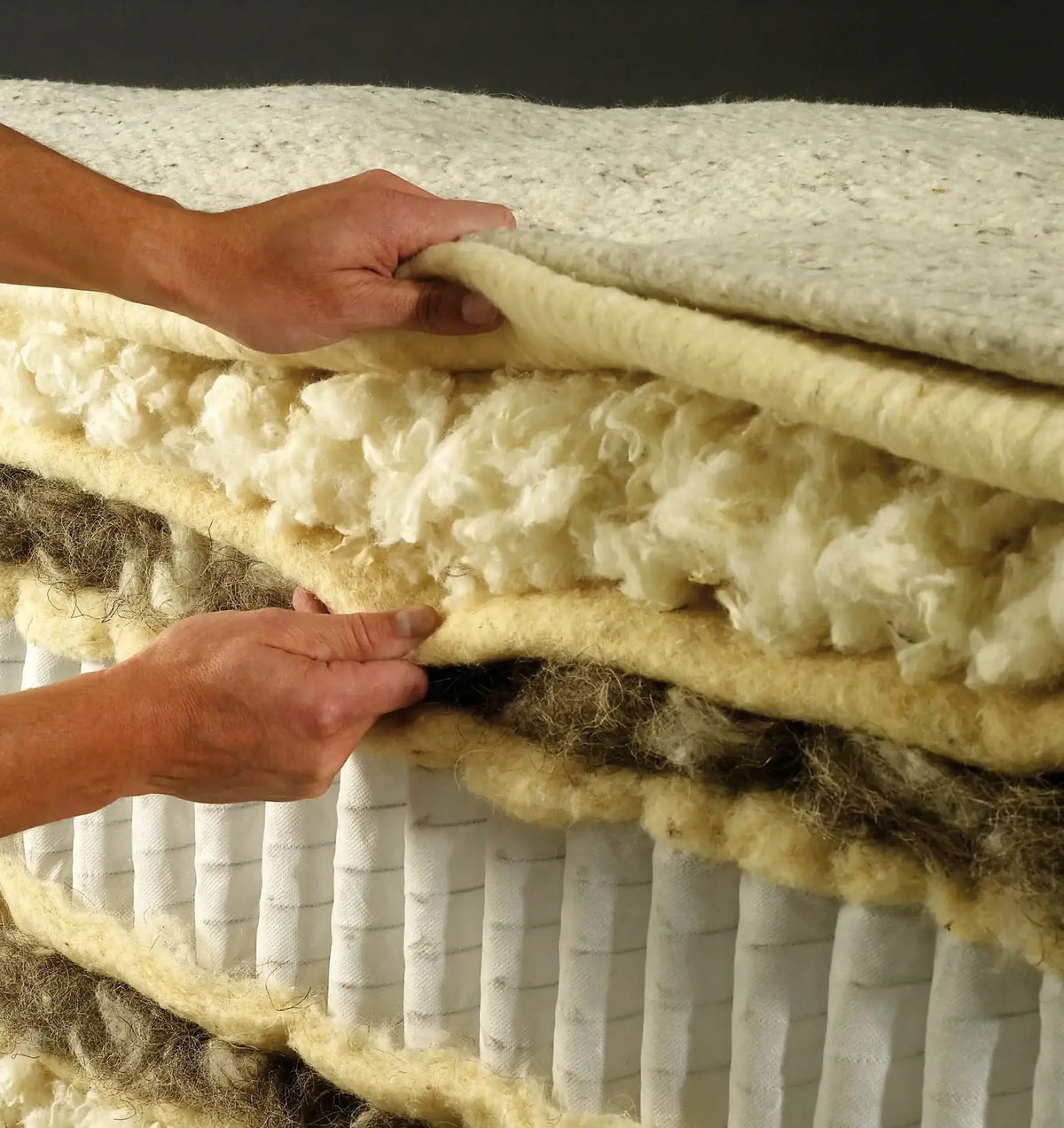 Hypnos Mattress Layers Cutaway