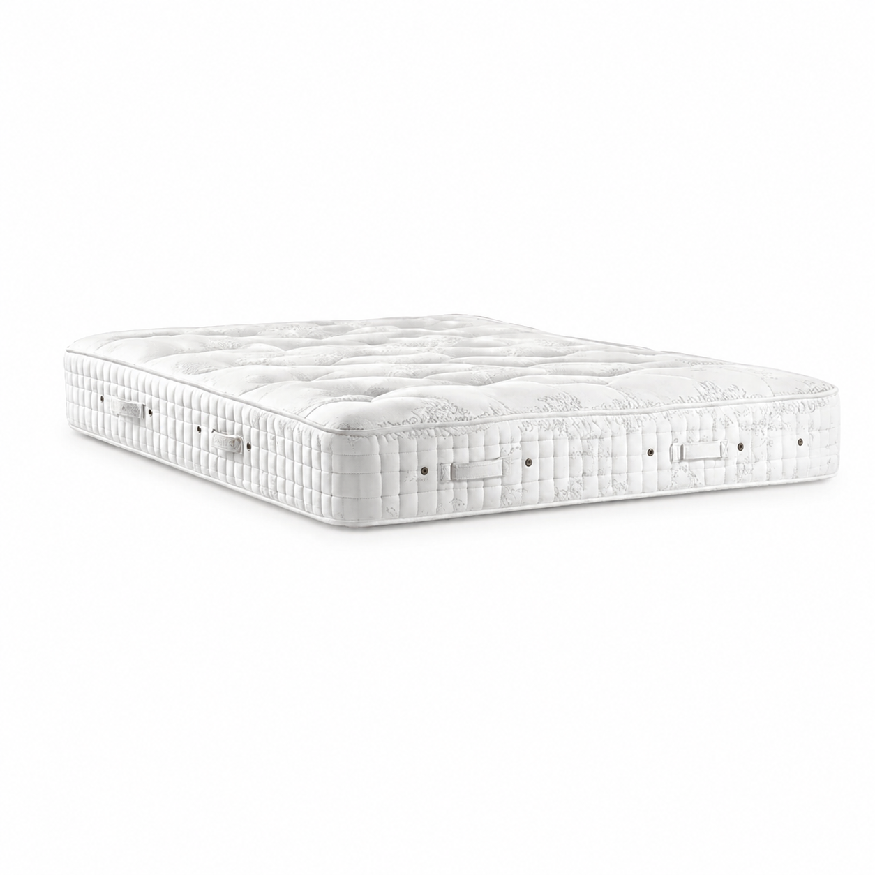 Hypnos Viceroy Two-Sided Sovereign Series tufted mattress shown at an angle on a clean white background.