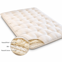 Hypnos Wool Silk Cotton Two-Sided Mattress Topper