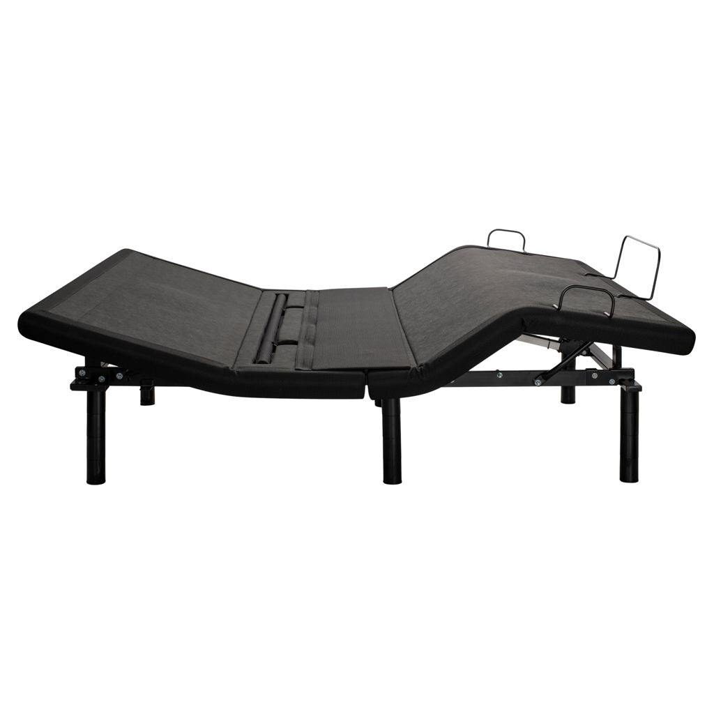 Sealy Black adjustable reflexion ultra  bed on a white background