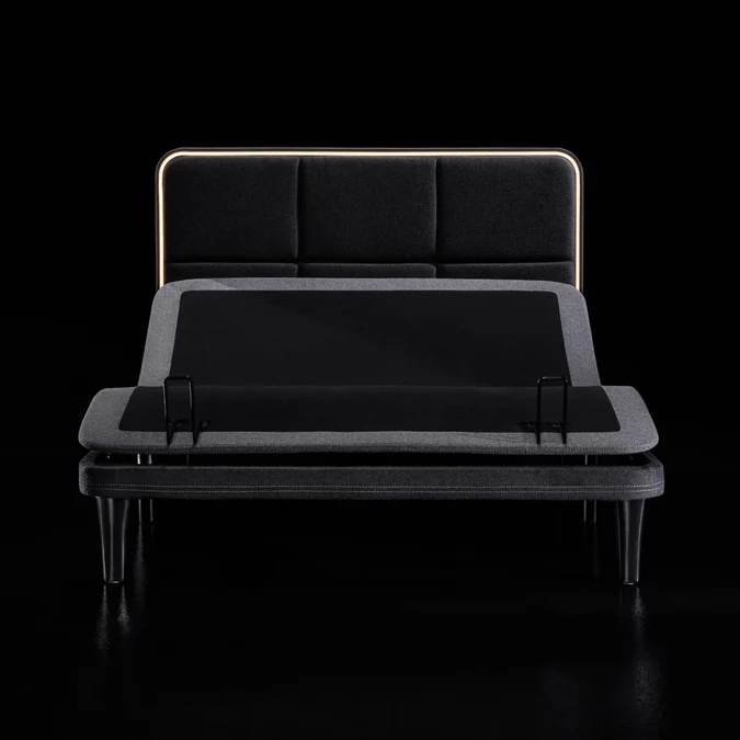 ErgoSportive adjustable bed showing head and foot elevation for pressure relief and improved circulation.