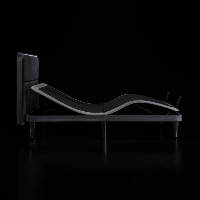 ErgoSportive smart adjustable bed in Zero Gravity position for spinal alignment and weightless comfort.
